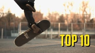 TOP 10 MANOBRAS DE SKATE DESCONHECIDAS [upl. by Adnilreh]