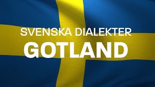 Svenska Dialekter – Gotländska – Gotländsk dialekt  Voice To Me [upl. by Etteuqram566]