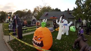 Halloween inflatable display 2013 [upl. by Illona]