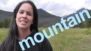 How to Say MOUNTAIN and SENTENCE  American English [upl. by Mcmurry949]