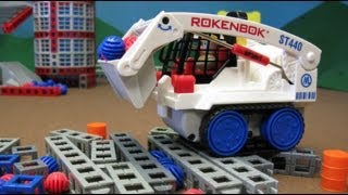 Rokenbok Remote Control Skip Track and Storage Silo [upl. by Jacinda]