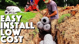 Replacing A Leach Field  Styrofoam Septic Drain Field Cost And Install [upl. by Shields]