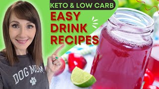 3 Keto Drink Recipes  EASY  Low Carb  Diabetic Friendly [upl. by Comyns82]