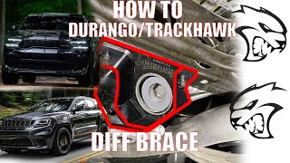 Dodge Durango Hellcat  Jeep Trackhawk Rear Diff Brace Install HowTo [upl. by Berti]