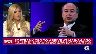 SoftBank CEO Masayoshi Son and Trump to announce 100 billion investment in US by firm [upl. by Margalo]