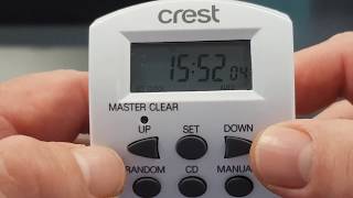 Crest Digital Timer Setup  Part 1 [upl. by Aniham]