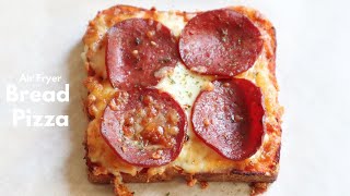 EASY AIR FRYER BREAD PIZZA RECIPE QUICK amp DELICIOUS [upl. by Trudnak105]