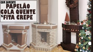 DIY  LAREIRA DE PAPELÃO [upl. by Aretha243]