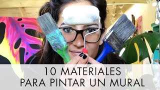 Los 10 materiales imprescindibles para pintar un mural increíble  FLOR BARK [upl. by Apicella205]