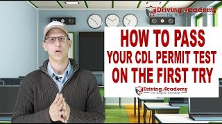 How to Get your CDL Permit  Pass the first time  Driving Academy [upl. by Ide]