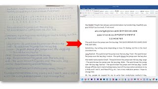 How to Convert Handwriting Image to Text in Microsoft Word Tutorial [upl. by Yelrahs400]