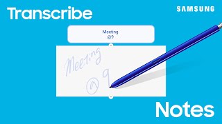 Turn handwritten notes to text  Samsung US [upl. by Isacco]