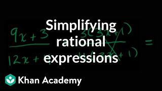 Simplifying rational expressions introduction  Algebra II  Khan Academy [upl. by Ciredor902]