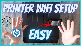 Hp Printer Wifi Setup 2 Ways  Easy Wireless Connection Tutorial [upl. by Clayberg]