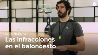 Las infracciones en el baloncesto  Baloncesto [upl. by Ayocat735]