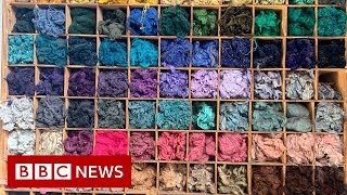 Recycling fashion The town turning waste into clothes BBC News [upl. by Stratton]