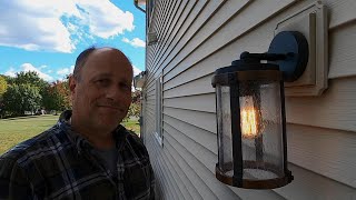 How to Install an Outdoor Light Fixture  The Right Way [upl. by Nadnarb]