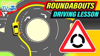 FULL DRIVING LESSON IN ROUNDABOUTS [upl. by Ceevah]