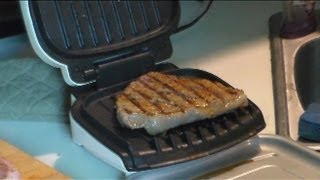 Stereoman Makes Top Sirloin Steak on a George Foreman Grill [upl. by Ehcsrop]