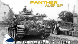 Rare WW2 Panther AusfGF footage  Panzerkampfwagen V [upl. by Avictor402]