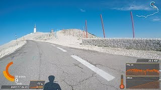 20170720 Bédoin Mont Ventoux 27k SuperView 60 fps [upl. by Ramsay]