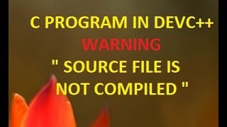 How to solve devcpp source file compiling error [upl. by Nasia805]