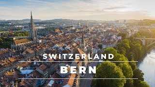 Bern Switzerland in 4k  Views from above of this beautiful city  Switzerland Travel [upl. by Ahseinat]