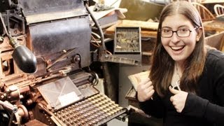 A Real Working Linotype Machine [upl. by Vani]