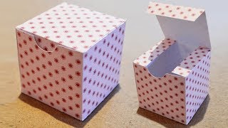 DIY Boite Cadeau en papier  Comment faire une boite carrée [upl. by Salina]