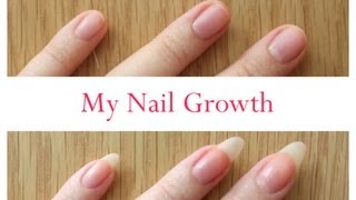 Nail Growth And Cutting My Stiletto Nails time lapse [upl. by Ennaid587]