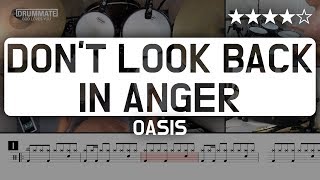 Lv10 Dont Look Back In Anger  Oasis ★★★☆☆ Pop Drum Cover [upl. by Nasar988]