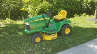 Mowing and an Update on the John Deere LT155 [upl. by Hnao48]