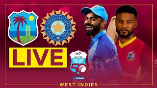 🔴 LIVE  West Indies v India  3rd CG United ODI powered by Yes Bank [upl. by Nevlin]