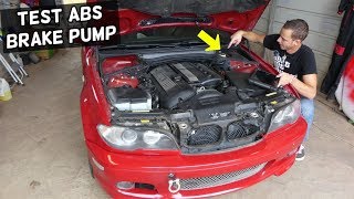 HOW TO TEST ABS BRAKE PUMP CONTROL MODULE ABS TRACTION CONTROL LIGHT ON [upl. by Sullecram]