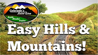 How to Make Easy Hills amp Mountains for Model Train Layouts and Dioramas [upl. by Harobed]