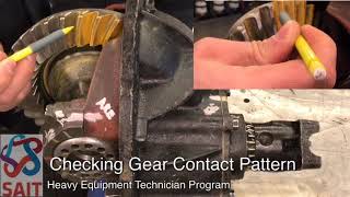 Differential Service  Checking Differential Tooth Contact Pattern [upl. by Anelrahc308]