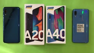 Samsung Galaxy A20 vs Samsung Galaxy A40 [upl. by Linea729]