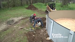 Above Ground Pool Installation  What To Expect  Family Leisure [upl. by Ynohta835]