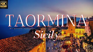 Taormina Italy Taormina Sicily Aerial Taormina 4k and Beautiful Drone Views [upl. by Assenal]