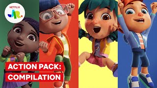 Action Pack 2 FULL EPISODES Compilation 👊 Netflix Jr [upl. by Hawger]