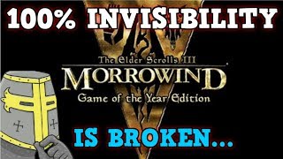 ELDER SCROLLS MORROWIND Is A Perfectly Balanced Game With No Exploits  Excluding Invisibility Only [upl. by Yasmar]