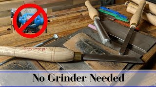 How To Sharpen a Turning Tool Without a Grinder [upl. by Tychon74]