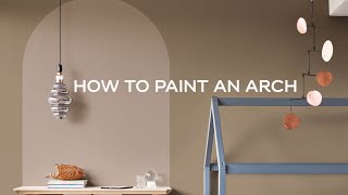 How To Paint An Arch Feature Wall  DIY Painted Arch  Dulux [upl. by Blackburn]