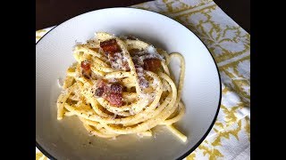 How to Make Real Spaghetti Carbonara  Christine Cushing [upl. by Aeel]