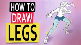 How To Draw Legs  Easy Anatomy and Gesture [upl. by Nale]