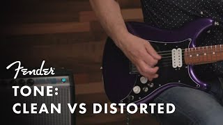 Clean vs Distorted Tone  Fender [upl. by Sumetra]