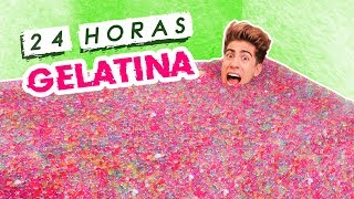 24 HORAS EN BAÑERA DE GELATINA  CASI MUERO [upl. by Ayhdnas]