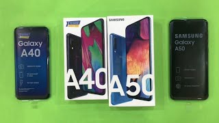 Samsung Galaxy A40 vs Samsung Galaxy A50 [upl. by Anomor]