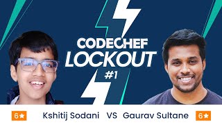 CodeChef LockOut  1  1v1 Coding Contest  Kshitij vs Gaurav  CodeChef [upl. by Inatirb]