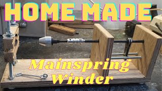 Home Made Mainspring Winder 2020 [upl. by Karab]